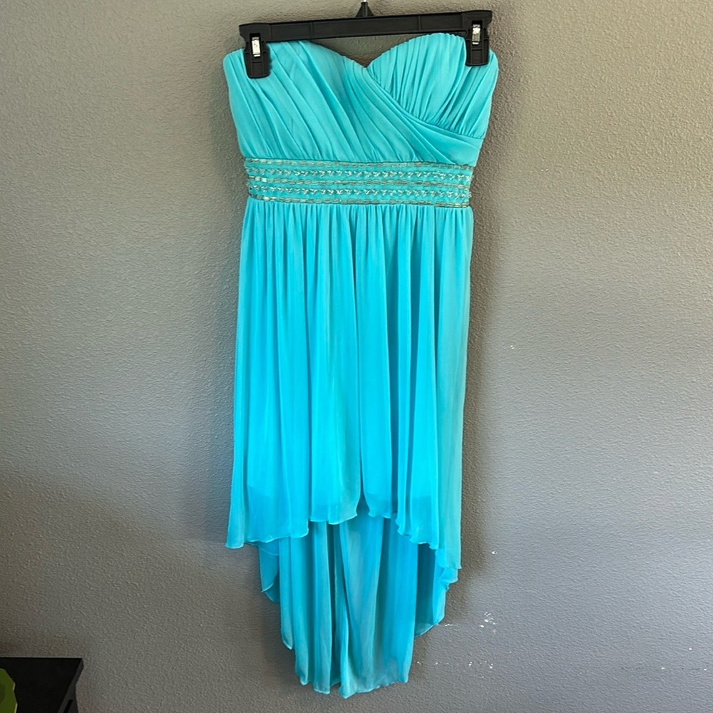 Sequin Heart High/Low Dress